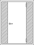 Дверь фрамуга с двух сторон