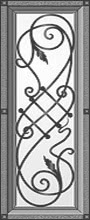 Образец кованой вставки для входной двери №6