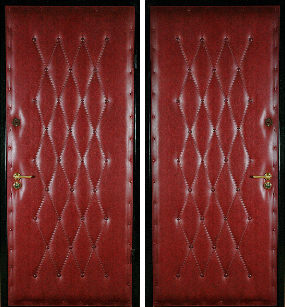 Дверь ЛД-272 облегчённая экокожа с узором