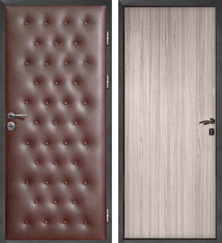 Дверь ЛД-275 темно-коричневая ламинат-панель
